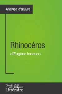 Rhinocéros d'Eugène Ionesco_cover