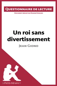 Un roi sans divertissement de Jean Giono_cover