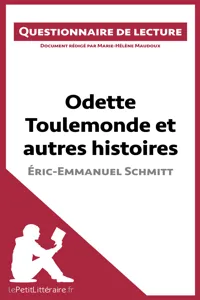 Odette Toulemonde et autres histoires d'Éric-Emmanuel Schmitt_cover