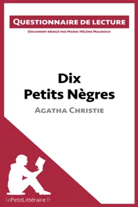 Dix Petits Nègres d'Agatha Christie_cover