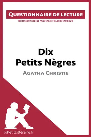 Dix Petits Nègres d'Agatha Christie