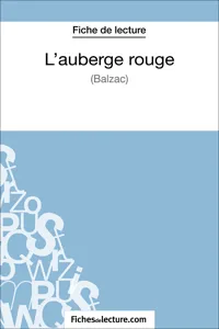 L'auberge rouge de Balzac_cover