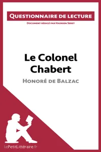 Le Colonel Chabert de Balzac_cover