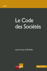 Le code des sociétés_cover