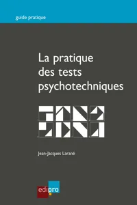 La pratique des tests psychotechniques_cover