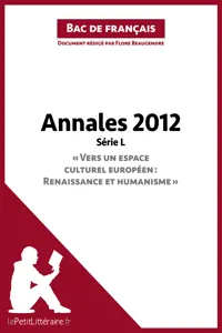 Bac de français 2012 - Annales Série_cover