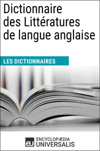 Dictionnaire des Littératures de langue anglaise_cover