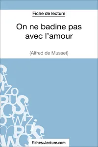 On ne badine pas avec l'amour - Alfred de Musset_cover