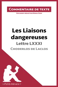 Les Liaisons dangereuses de Choderlos de Laclos - Lettre LXXXI_cover