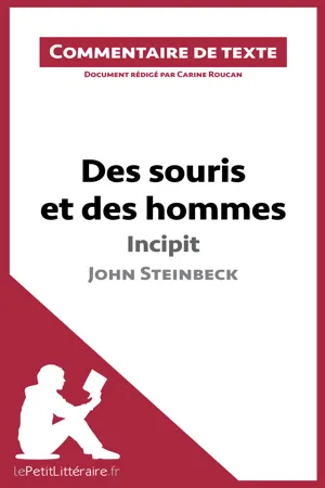 Des souris et des hommes - Incipit - John Steinbeck (Commentaire de texte)