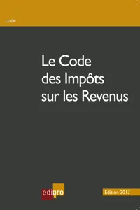 Le code des impôts sur les revenus_cover