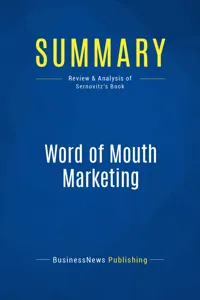Summary: Word of Mouth Marketing_cover