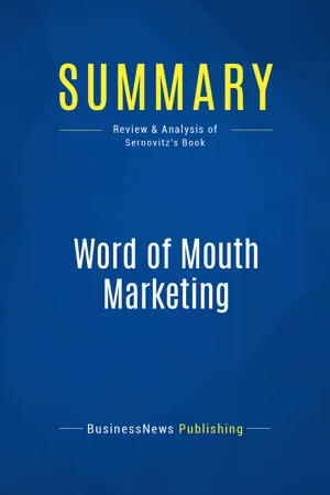 Summary: Word of Mouth Marketing