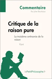 Critique de la raison pure de Kant - La troisième antinomie de la raison_cover