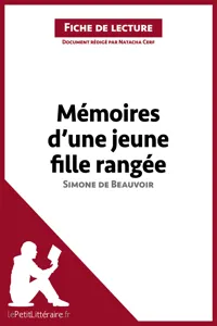 Mémoires d'une jeune fille rangée de Simone de Beauvoir_cover