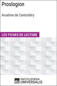 Proslogion d'Anselme de Cantorbéry_cover