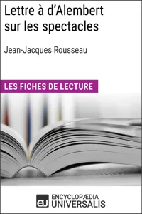 Lettre à d'Alembert sur les spectacles de Jean-Jacques Rousseau_cover