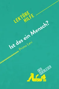 Ist das ein Mensch? von Primo Levi_cover