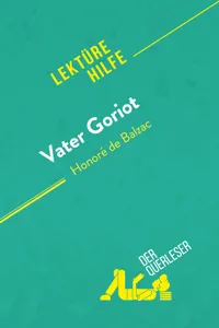 Vater Goriot von Honoré de Balzac_cover