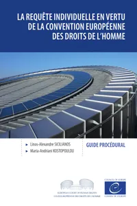 La requête individuelle en vertu de la Convention européenne des droits de l'homme_cover