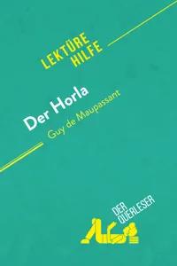 Der Horla von Guy de Maupassant_cover