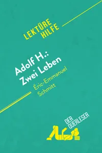 Adolf H.: Zwei Leben von Éric-Emmanuel Schmitt_cover