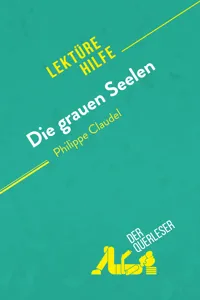 Die grauen Seelen von Philippe Claudel_cover