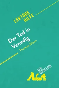 Der Tod in Venedig von Thomas Mann_cover