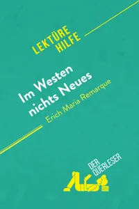Im Westen nichts Neues von Erich Maria Remarque_cover