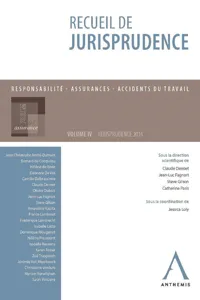 Recueil de jurisprudence du Forum de l'assurance_cover