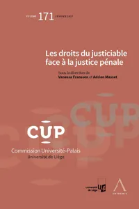 Les droits du justiciable face à la justice pénale_cover