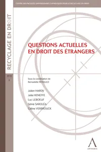 Questions actuelles en droit des étrangers_cover