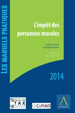 L'impôt des personnes morales