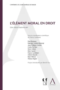 L'élément moral en droit_cover