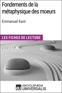 Fondements de la métaphysique des moeurs d'Emmanuel Kant_cover