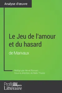 Le Jeu de l'amour et du hasard de Marivaux_cover