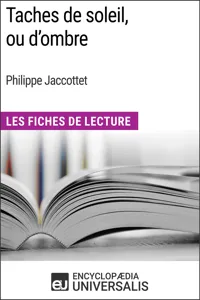 Taches de soleil, ou d'ombre de Philippe Jaccottet_cover