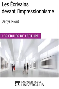 Les Écrivains devant l'impressionnisme de Denys Riout_cover