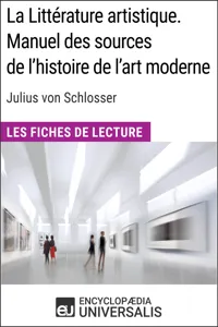 La Littérature artistique. Manuel des sources de l'histoire de l'art moderne de Julius von Schlosser_cover