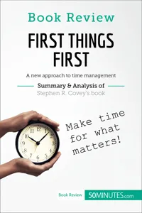 Book Review: First Things First by Stephen R. Covey_cover