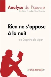 Rien ne s'oppose à la nuit de Delphine de Vigan_cover