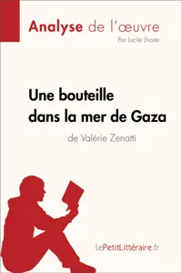 Une bouteille dans la mer de Gaza de Valérie Zenatti_cover