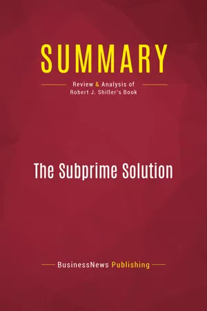 Summary: The Subprime Solution