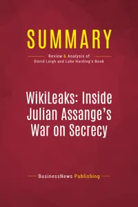 Summary: WikiLeaks: Inside Julian Assange's War on Secrecy_cover