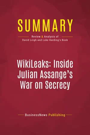 Summary: WikiLeaks: Inside Julian Assange's War on Secrecy