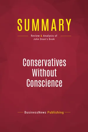 Summary: Conservatives Without Conscience