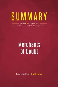 Summary: Merchants of Doubt_cover