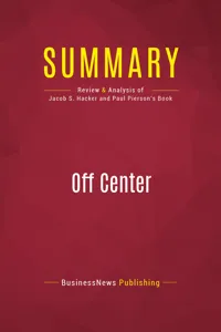 Summary: Off Center_cover