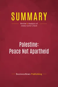 Summary: Palestine: Peace Not Apartheid_cover