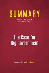 Summary: The Case for Big Government_cover